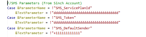 SMSConfiguration
